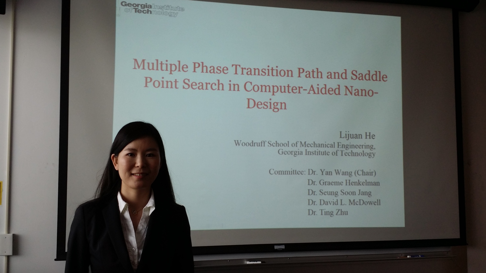 Lijuan He defended Ph.D. dissertation (May 15, 2015), now with Ford