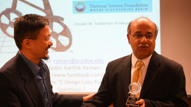 Prof. Karthik Ramani gave GM Distinguished Lecture on Data-Driven Design (Jan. 16, 2018)