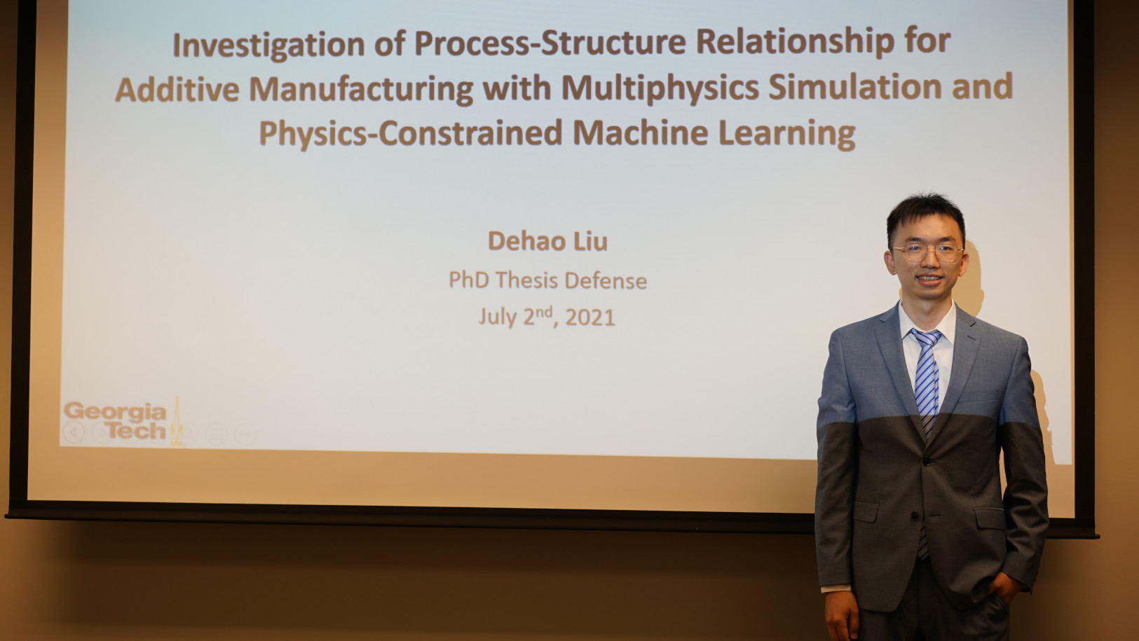 Dehao Liu defended Ph.D. dissertation (July 2, 2021)